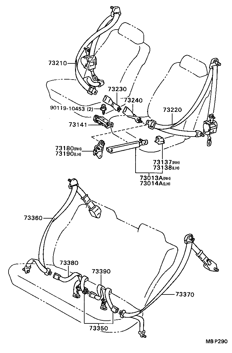  CAMRY |  SEAT BELT CHILD RESTRAINT SEAT