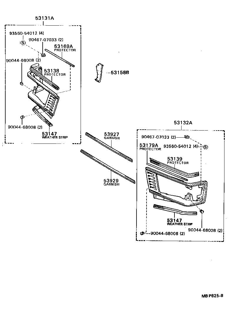  MODEL F |  RADIATOR GRILLE