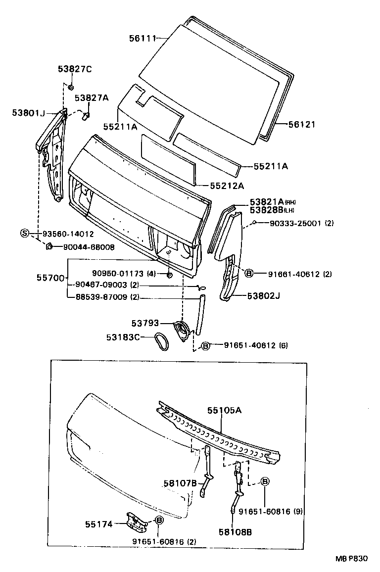  MODEL F |  FRONT PANEL WINDSHIELD GLASS