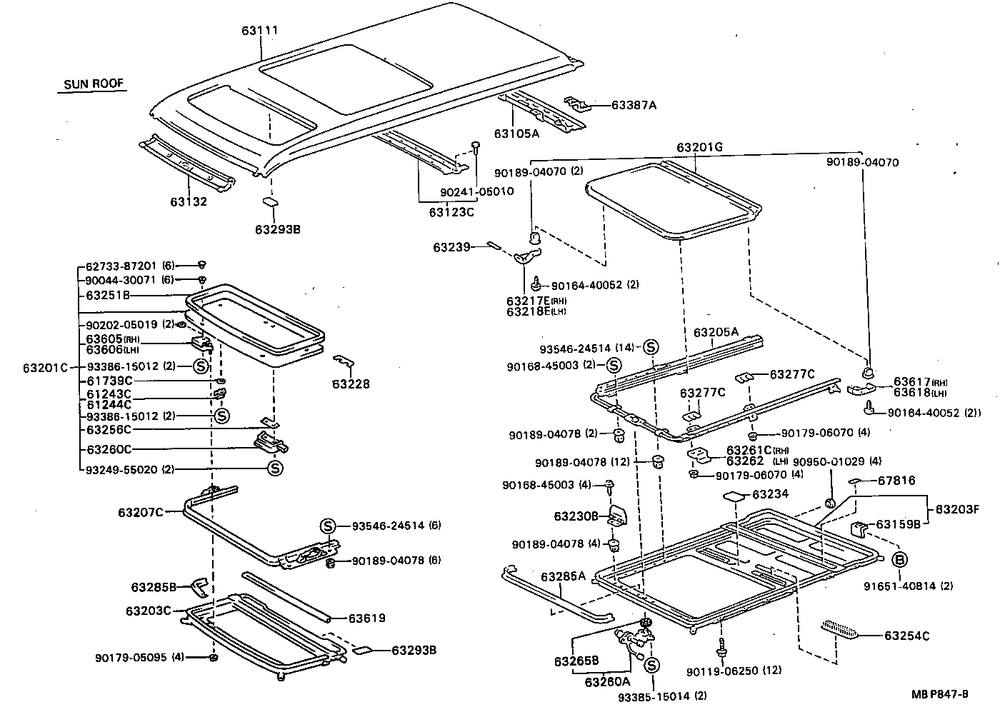  MODEL F |  ROOF PANEL BACK PANEL