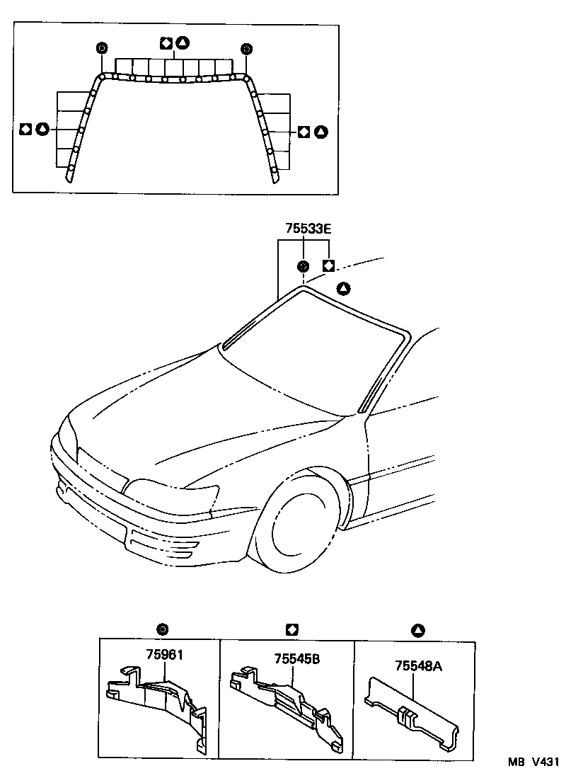  ES300 |  FRONT MOULDING