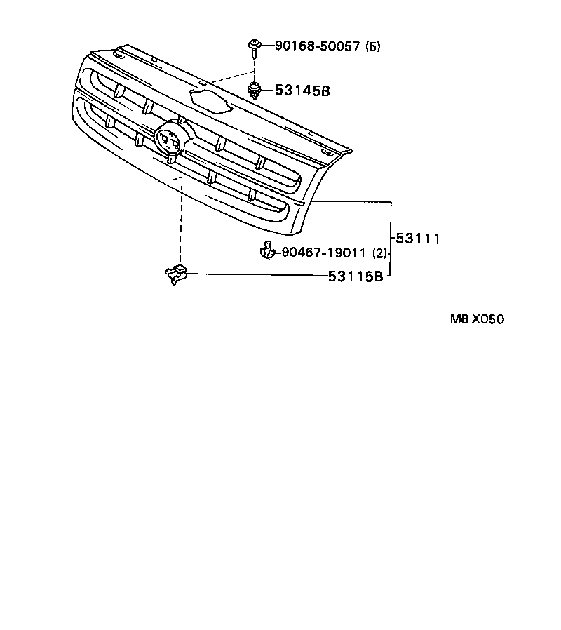  TERCEL |  RADIATOR GRILLE