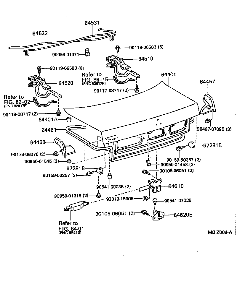  LS400 |  LUGGAGE COMPARTMENT DOOR LOCK