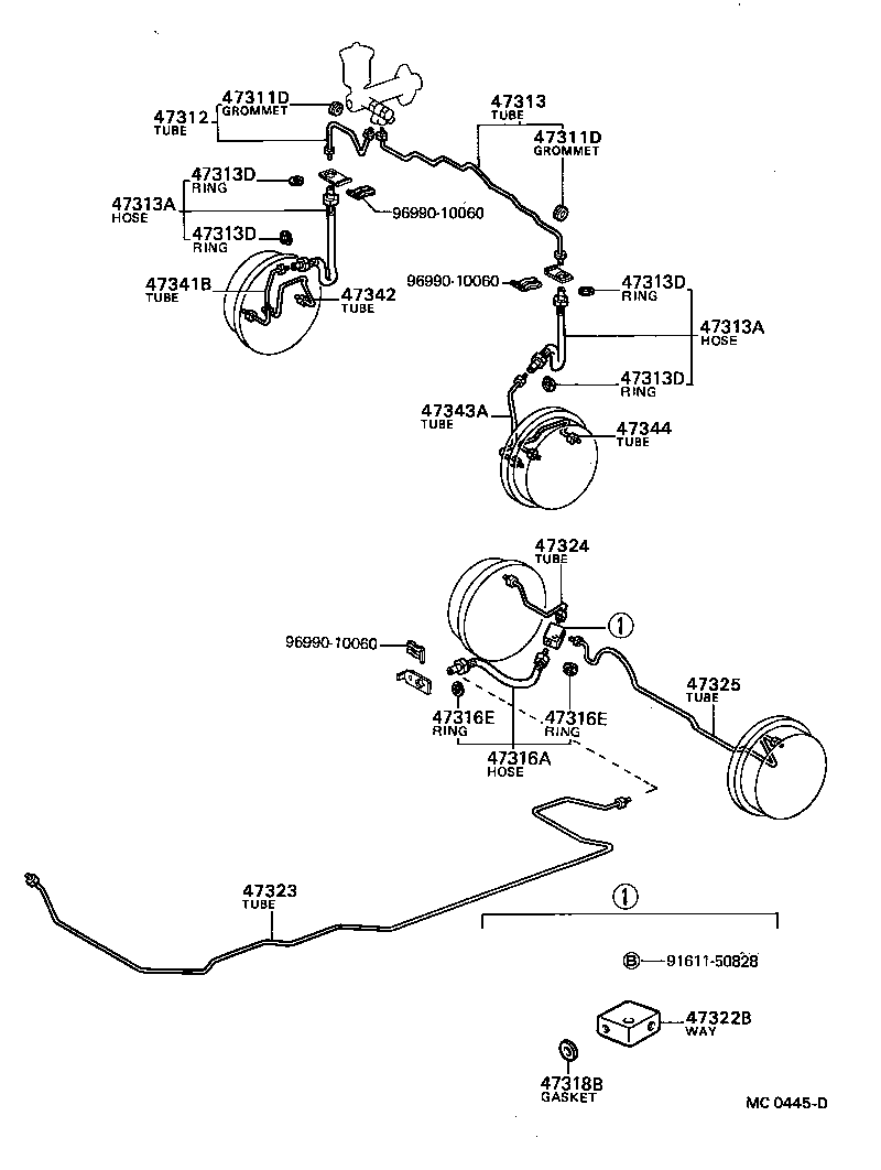  TOYOTA1000 |  BRAKE TUBE CLAMP