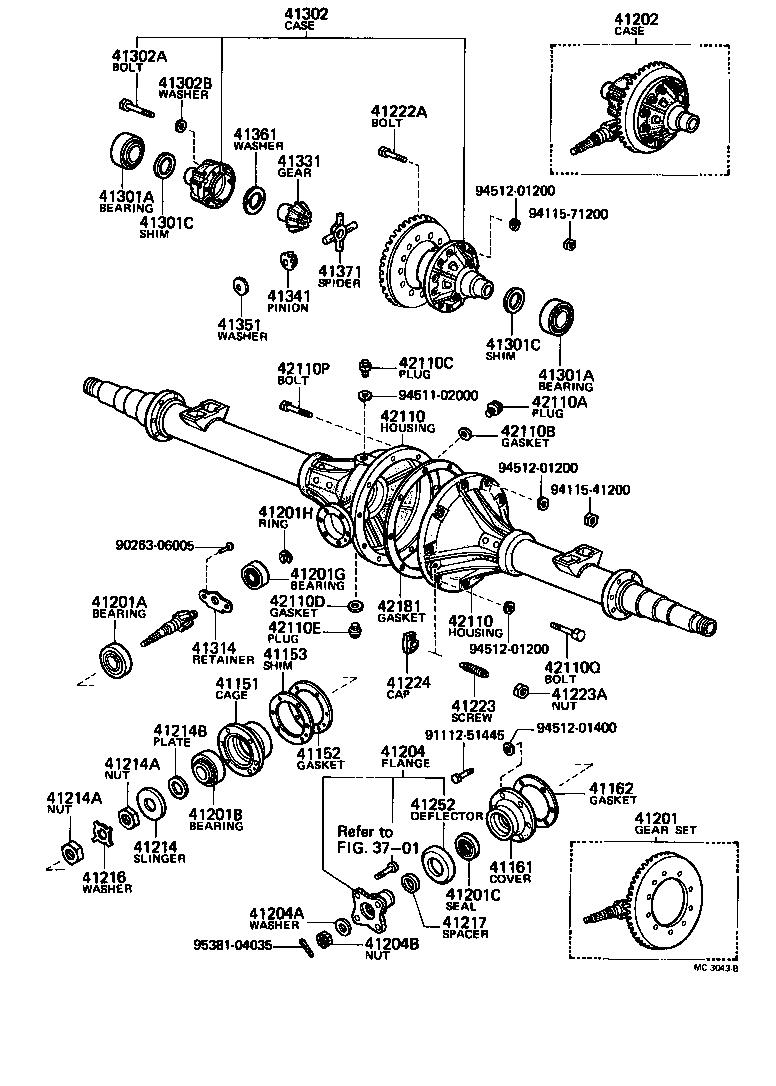  HEAVY DUTY TRUCK |  REAR AXLE HOUSING DIFFERENTIAL