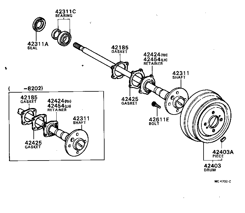  CRESSIDA |  REAR AXLE SHAFT HUB