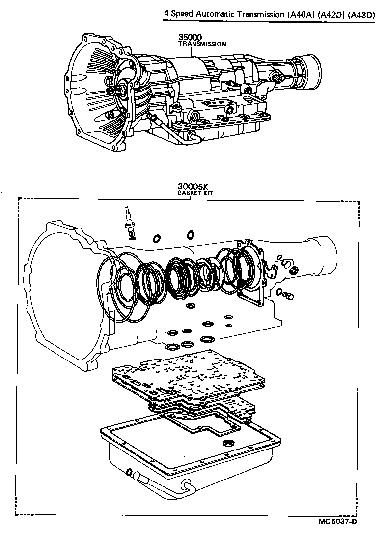  CRESSIDA |  TRANSAXLE OR TRANSMISSION ASSY GASKET KIT ATM