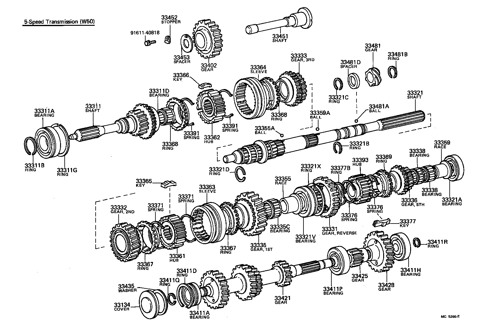  HILUX |  TRANSMISSION GEAR MTM