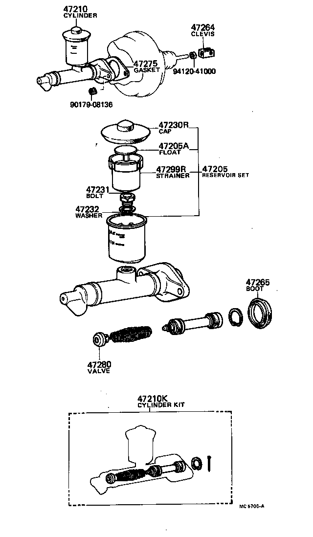  HILUX |  BRAKE MASTER CYLINDER