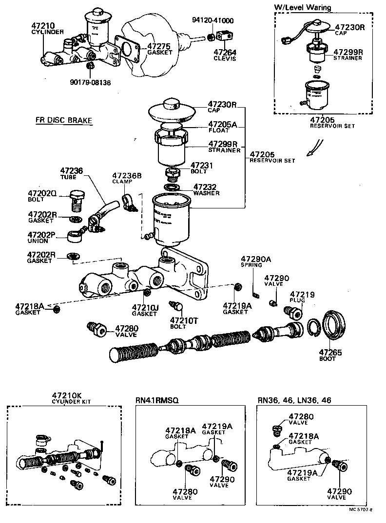  HILUX |  BRAKE MASTER CYLINDER