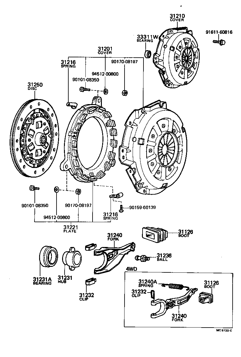  HILUX |  CLUTCH RELEASE FORK