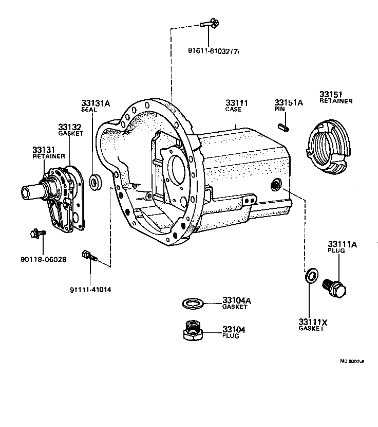  HILUX |  CLUTCH HOUSING TRANSMISSION CASE MTM