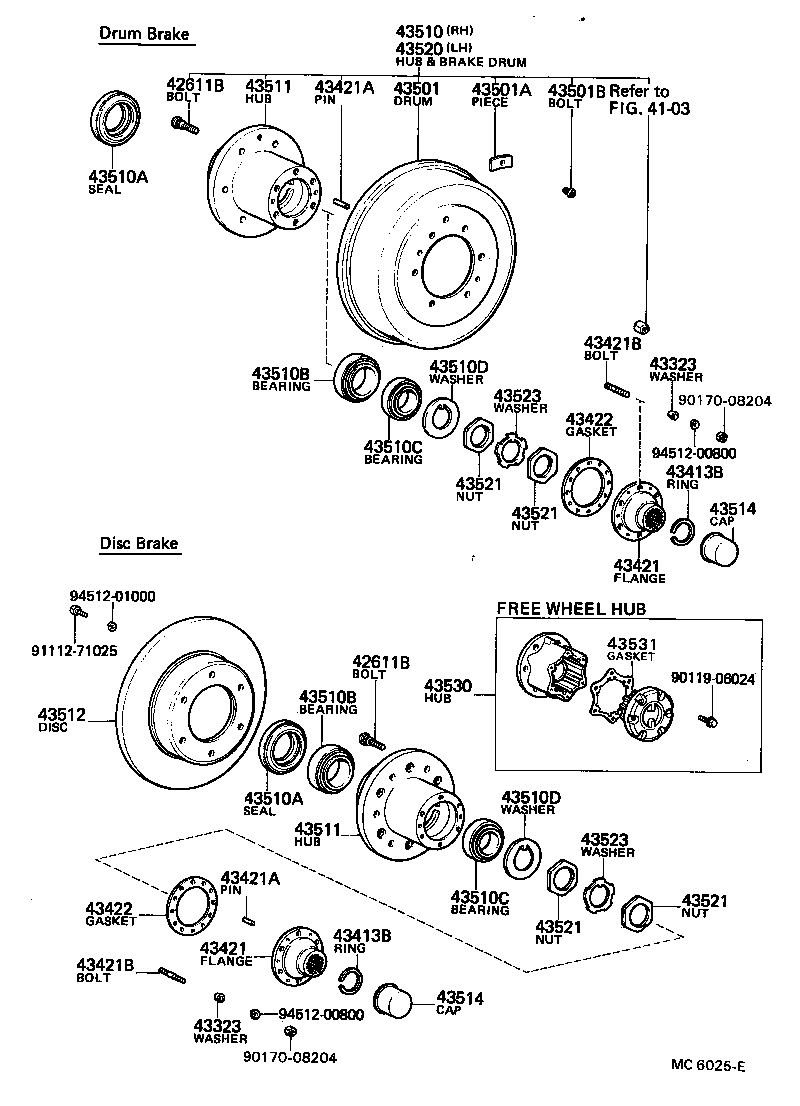  HILUX |  FRONT AXLE HUB