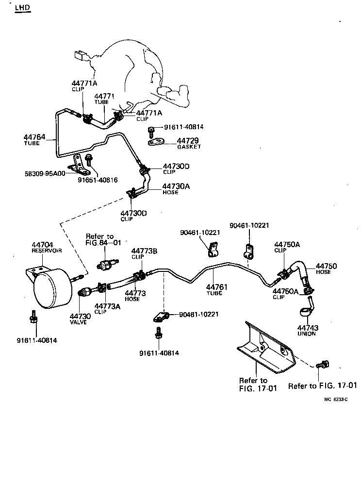  HIACE |  BRAKE BOOSTER VACUUM TUBE