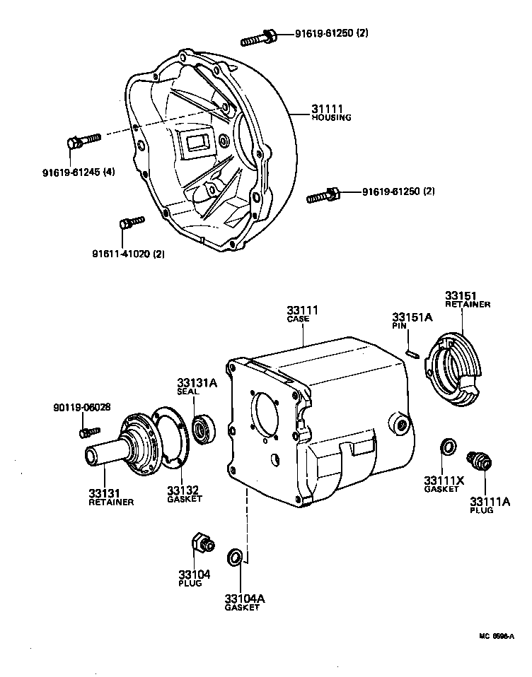  HILUX |  CLUTCH HOUSING TRANSMISSION CASE MTM