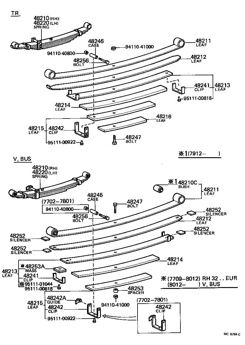  HIACE |  REAR SPRING SHOCK ABSORBER