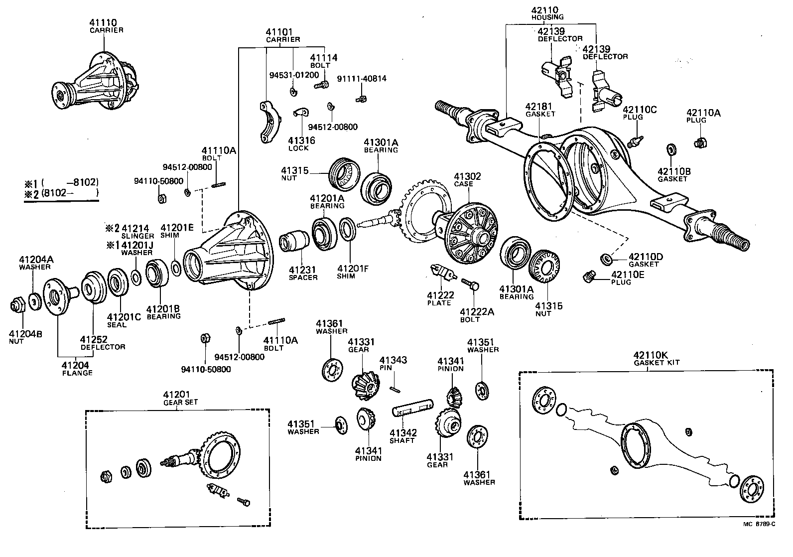  HIACE |  REAR AXLE HOUSING DIFFERENTIAL