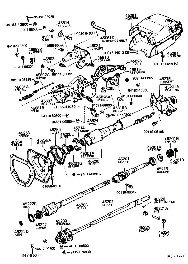  HILUX |  STEERING COLUMN SHAFT