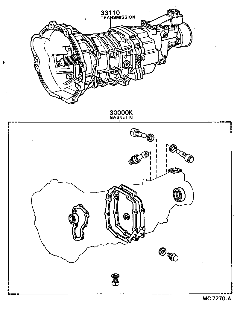  CRESSIDA |  TRANSAXLE OR TRANSMISSION ASSY GASKET KIT MTM