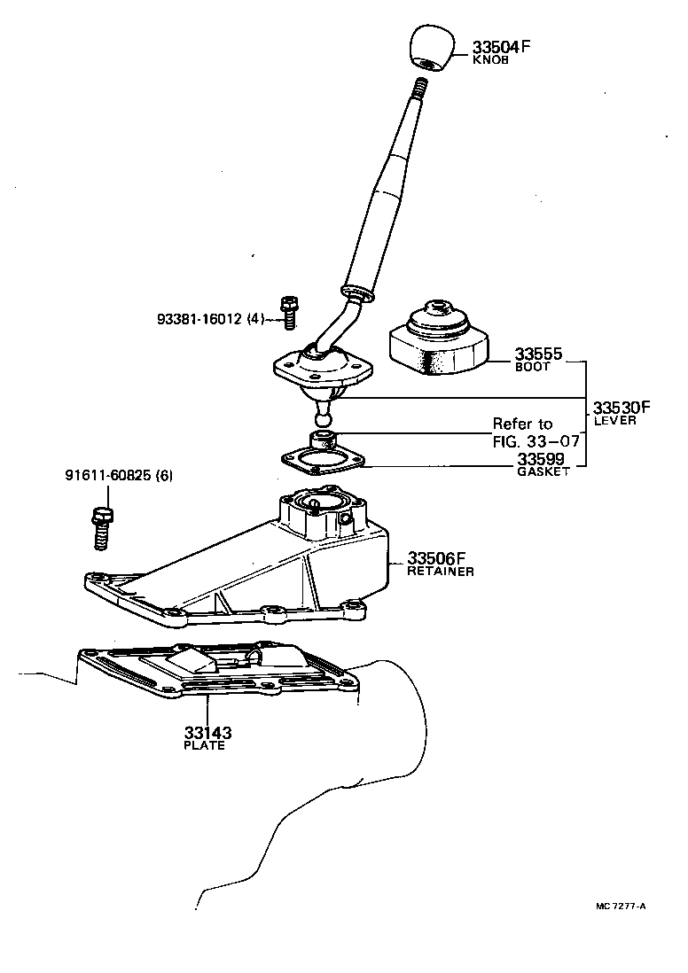  CRESSIDA |  SHIFT LEVER RETAINER