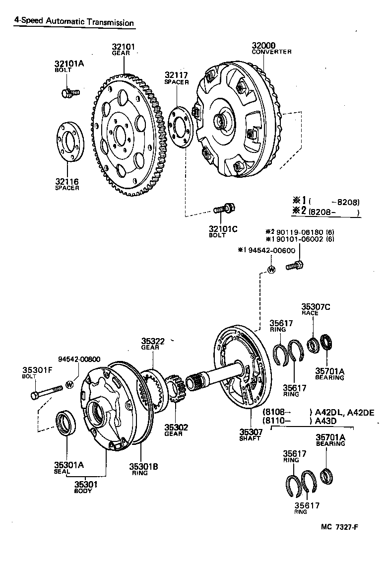  CRESSIDA |  TORQUE CONVERTER FRONT OIL PUMP CHAIN ATM