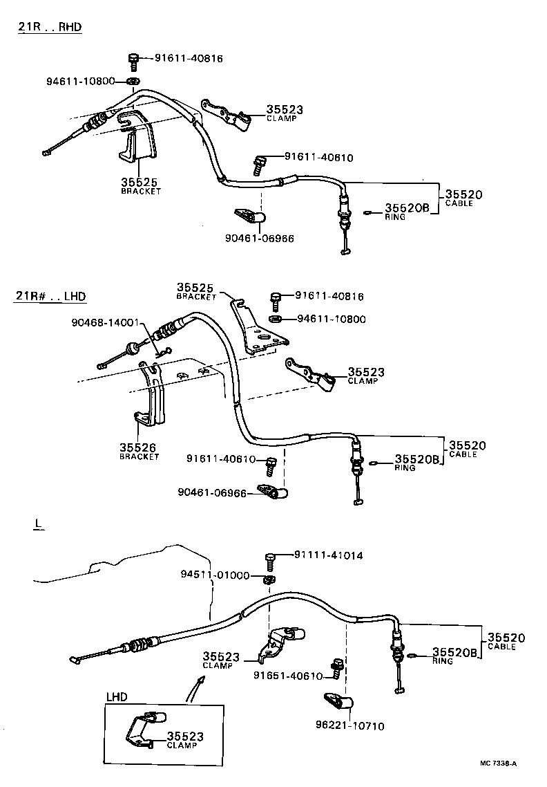  CRESSIDA |  THROTTLE LINK VALVE LEVER ATM