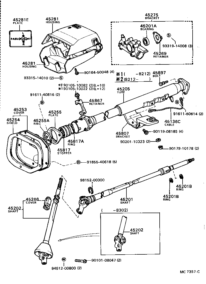  CRESSIDA |  STEERING COLUMN SHAFT