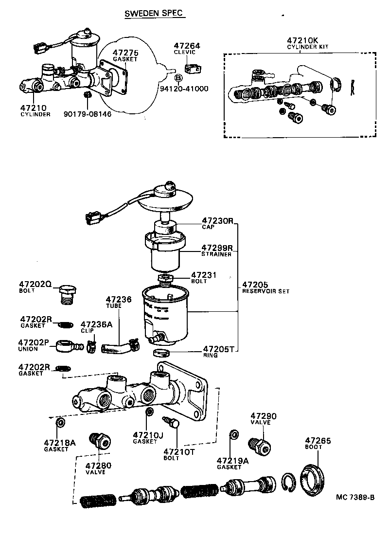  CRESSIDA |  BRAKE MASTER CYLINDER