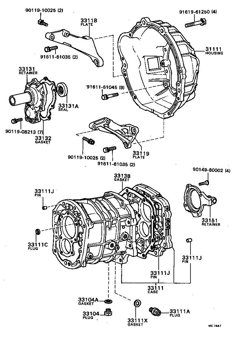  CRESSIDA |  CLUTCH HOUSING TRANSMISSION CASE MTM