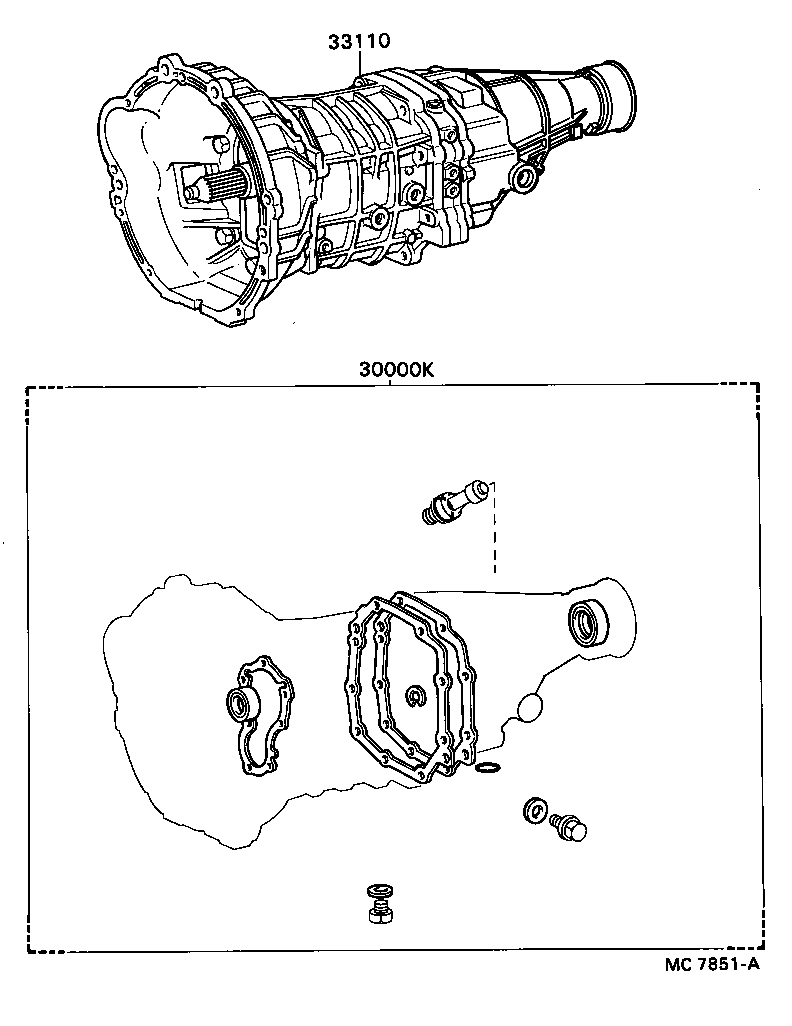  CRESSIDA |  TRANSAXLE OR TRANSMISSION ASSY GASKET KIT MTM