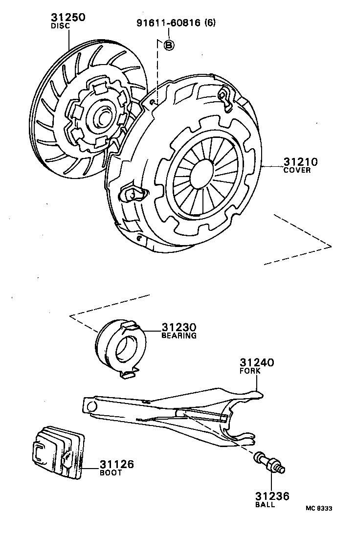  CAMRY VISTA |  CLUTCH RELEASE FORK