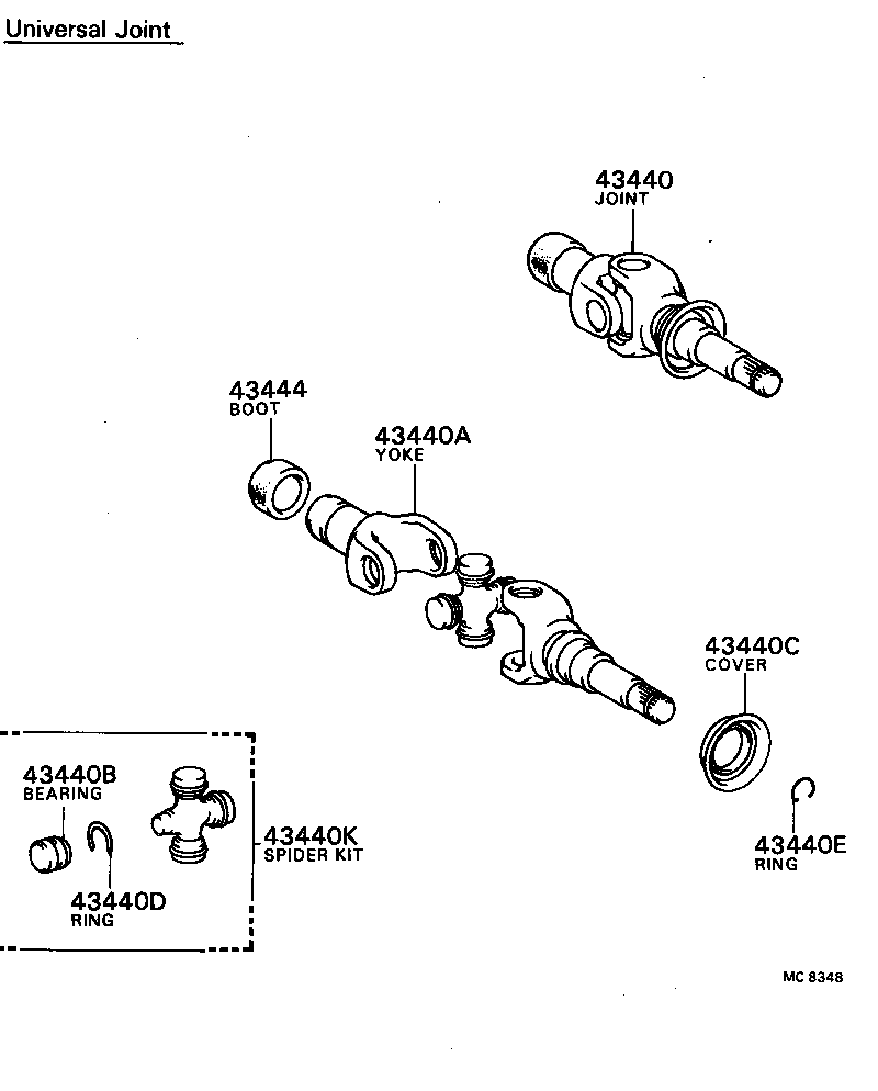  CAMRY VISTA |  FRONT DRIVE SHAFT