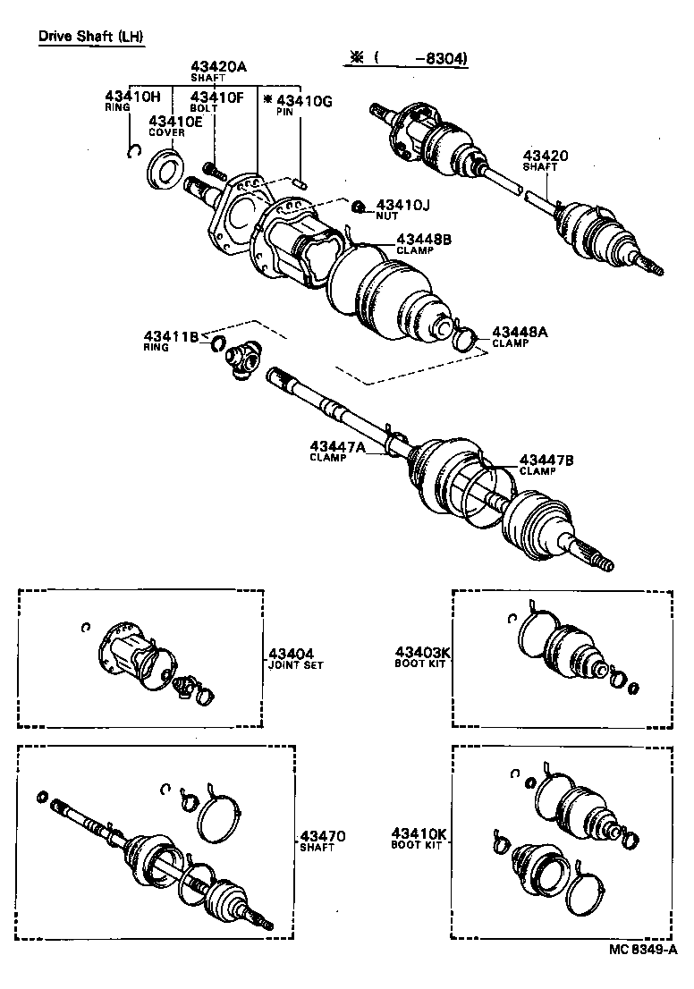  CAMRY VISTA |  FRONT DRIVE SHAFT