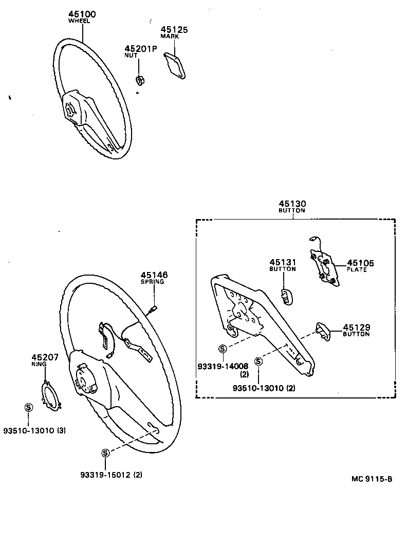  MODEL F |  STEERING WHEEL