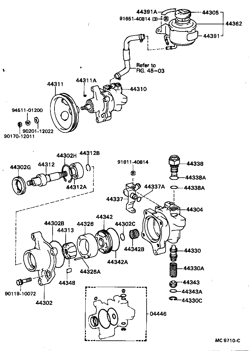  MODEL F |  VANE PUMP RESERVOIR POWER STEERING