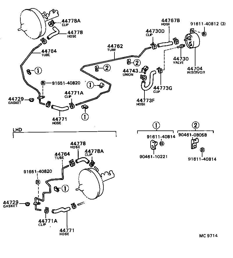  MODEL F |  BRAKE BOOSTER VACUUM TUBE