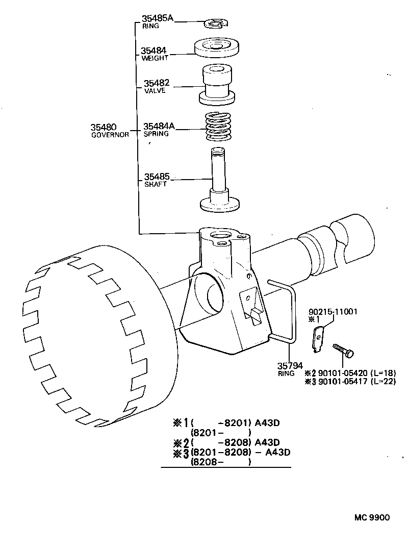  CRESSIDA |  REAR OIL PUMP GOVERNOR ATM