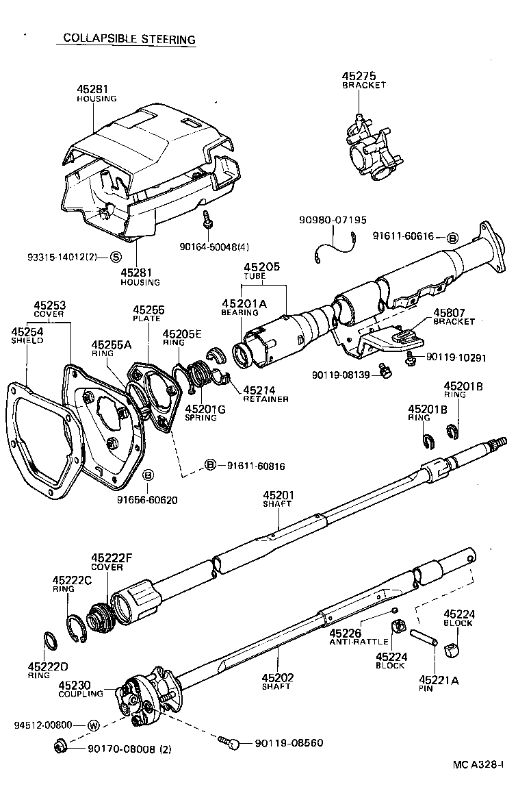  HILUX |  STEERING COLUMN SHAFT