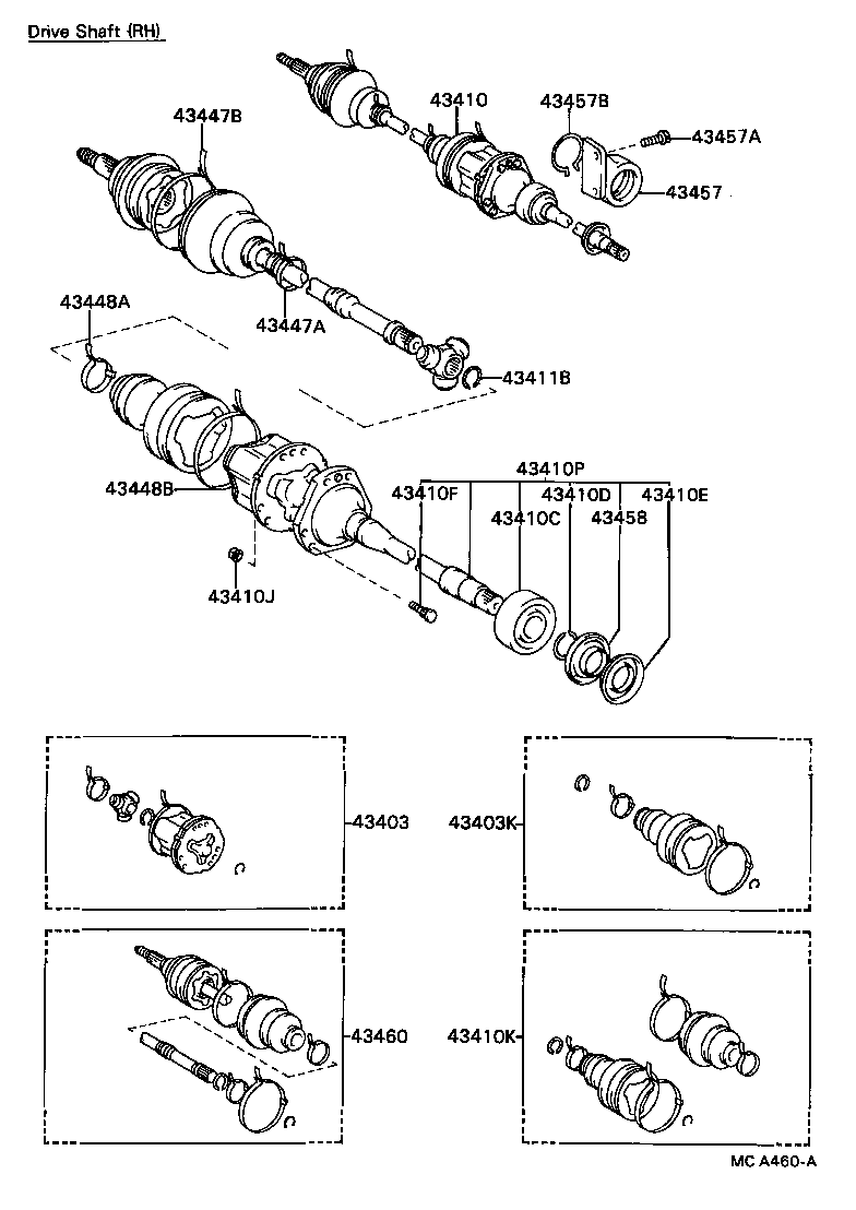  CAMRY VISTA |  FRONT DRIVE SHAFT