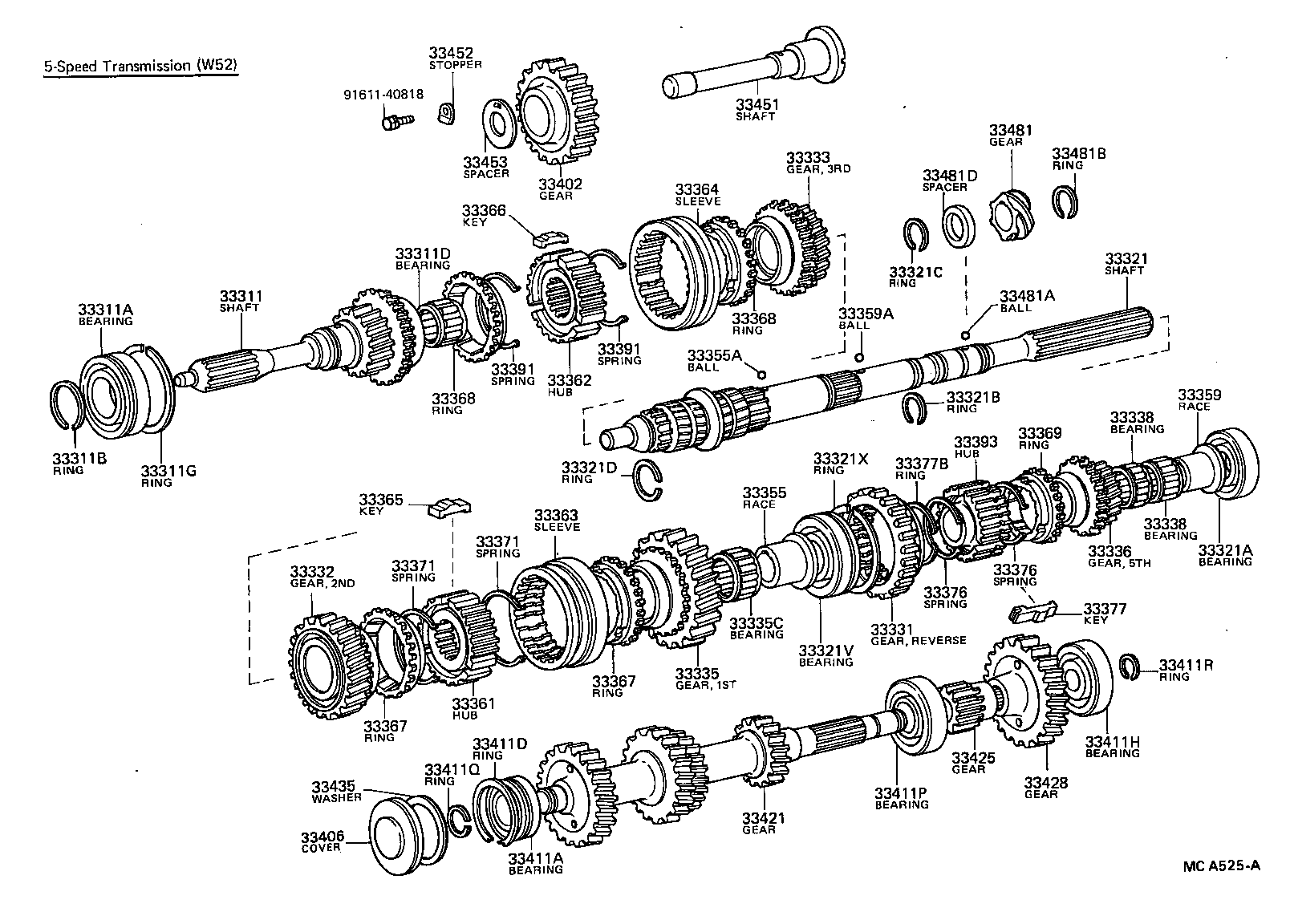  HILUX |  TRANSMISSION GEAR MTM