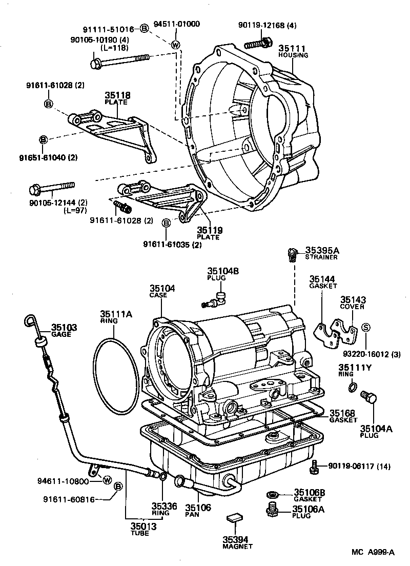  CRESSIDA |  TRANSMISSION CASE OIL PAN ATM