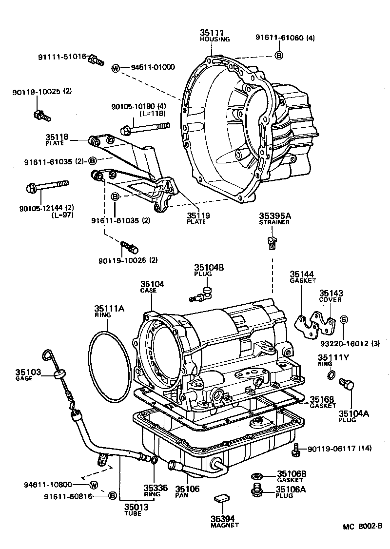  CRESSIDA |  TRANSMISSION CASE OIL PAN ATM