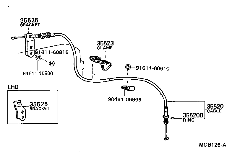  CRESSIDA |  THROTTLE LINK VALVE LEVER ATM