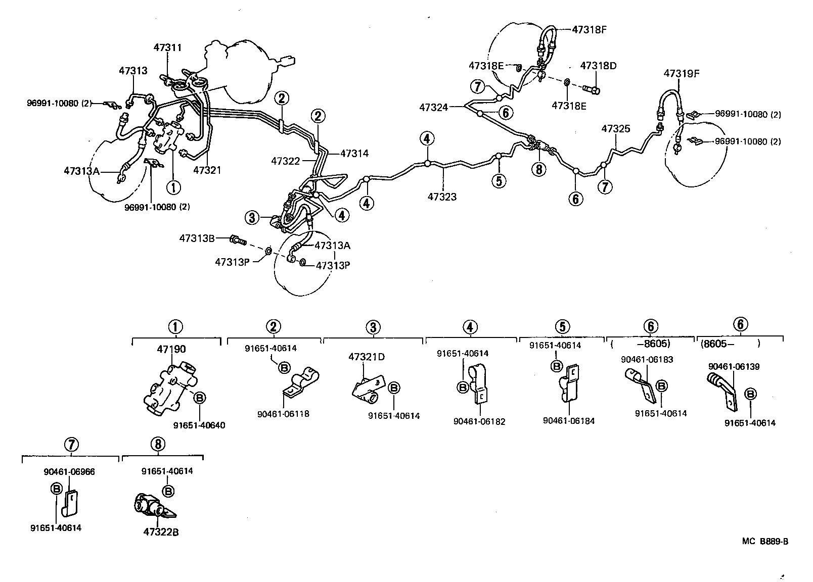  MR2 |  BRAKE TUBE CLAMP