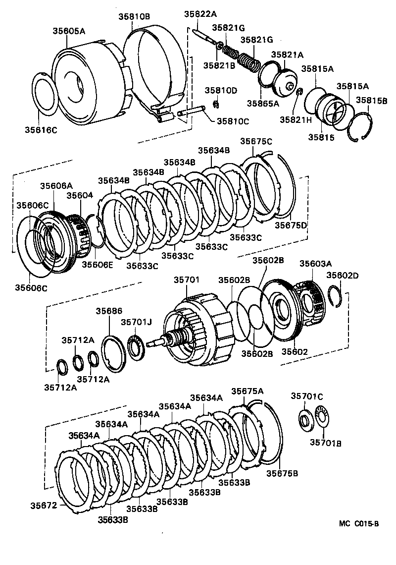  HILUX |  BRAKE BAND MULTIPLE DISC CLUTCH ATM