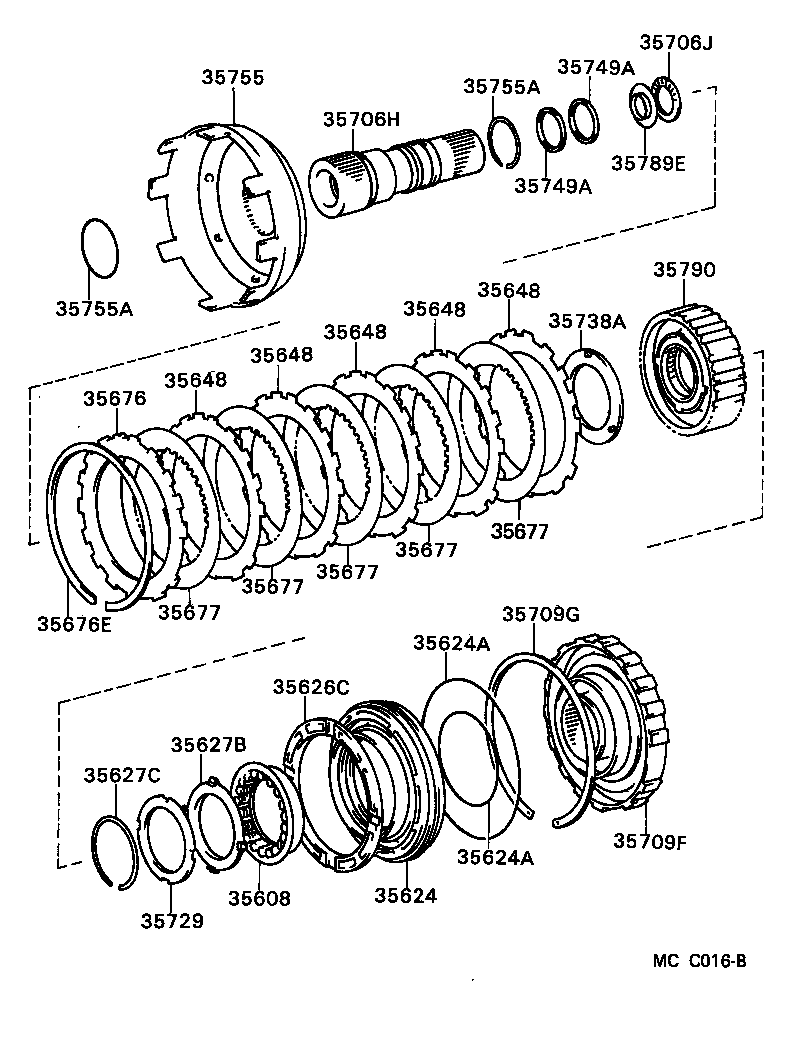  HILUX |  CENTER SUPPORT PLANETARY SUN GEAR ATM