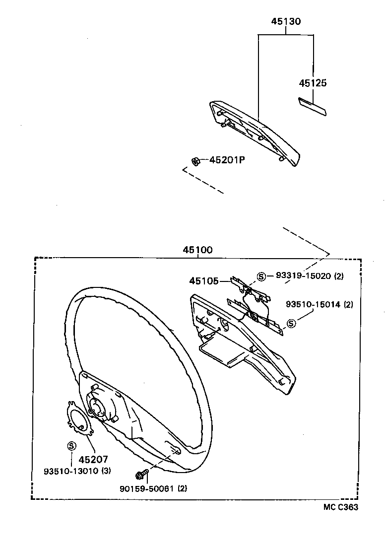  MODEL F |  STEERING WHEEL