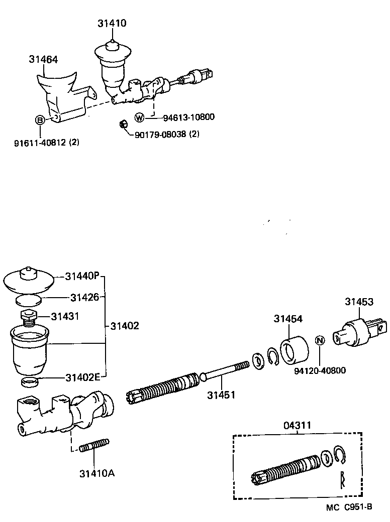  LAND CRUISER 70 |  CLUTCH MASTER CYLINDER