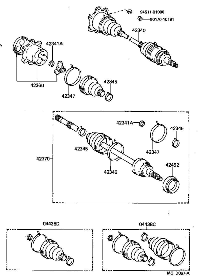  SUPRA |  REAR AXLE SHAFT HUB