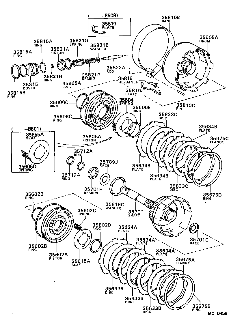  STARLET |  BRAKE BAND MULTIPLE DISC CLUTCH ATM